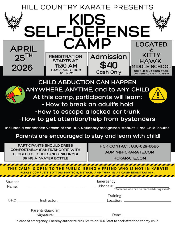 2026.4.25 Jr. Camp Self Defense